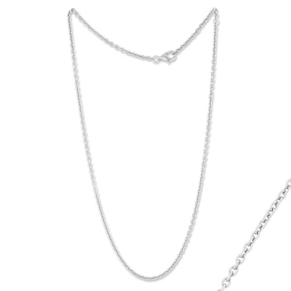 STERLING SILVER 80G THICK ADJ. CHAIN 20"