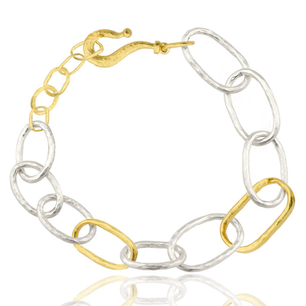 GRADUATED OVAL LINKS BRACELET
