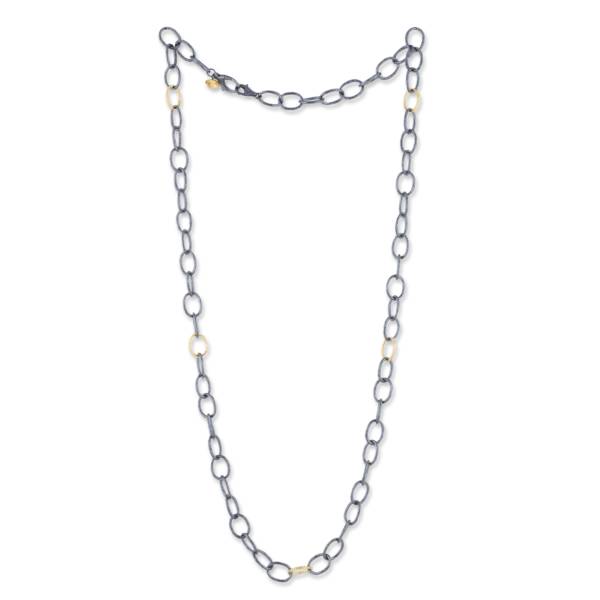 GRADUATED OVAL LINK NECKLACE