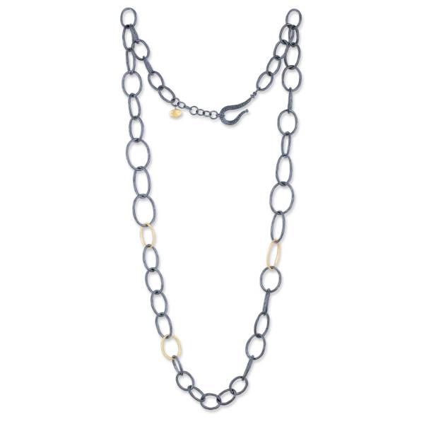 GRADUATED OVAL LINKS NECKLACE