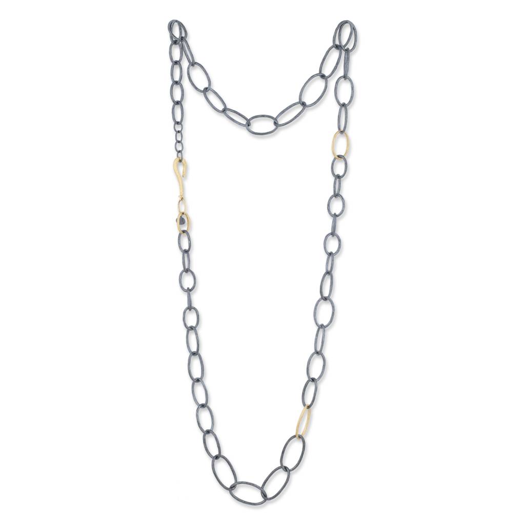 GRADUATED OVAL LINKS NECKLACE 39"