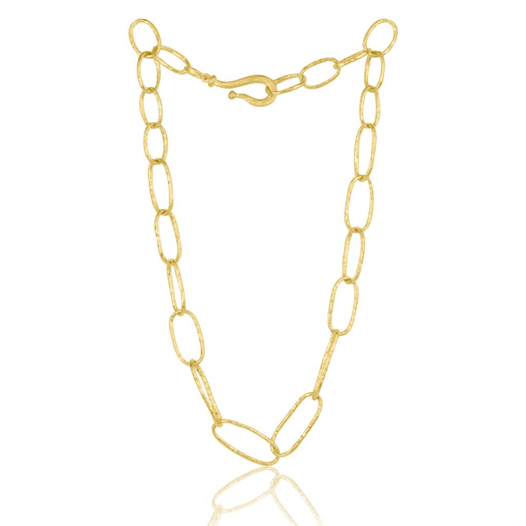 GRADUATED OVAL LINKS NECKLACE