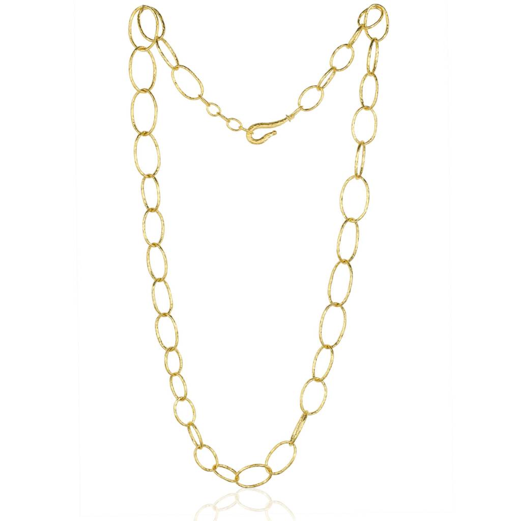 GRADUATED OVAL LINKS NECKLACE