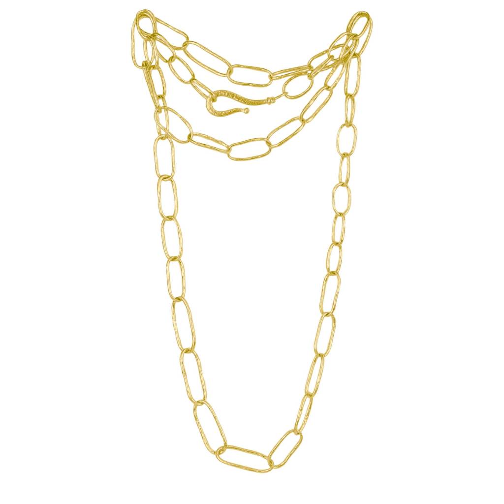 GRADUATED OVAL LINKS NECKLACE