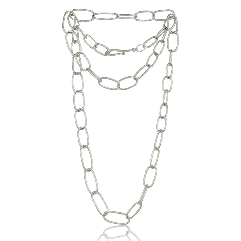 GRADUATED OVAL LINKS NECKLACE