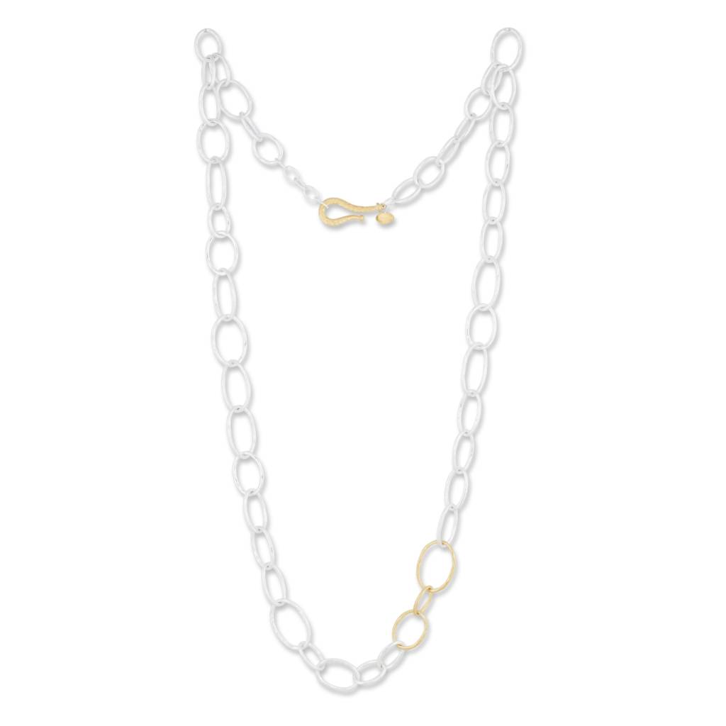 GRADUATED OVAL LINKS NECKLACE