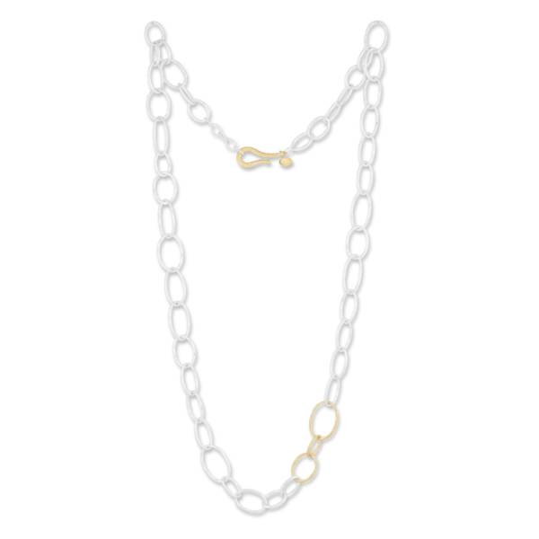 GRADUATED OVAL LINKS NECKLACE