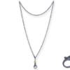 OXIDIZED SILVER JUMBO CHAIN W LOBSTER CLAW 30"