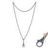 OXIDIZED SILVER JUMBO CHAIN W LOBSTER CLAW 36" - Image 2