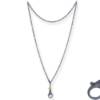 OXIDIZED SILVER JUMBO CHAIN W LOBSTER CLAW 36"