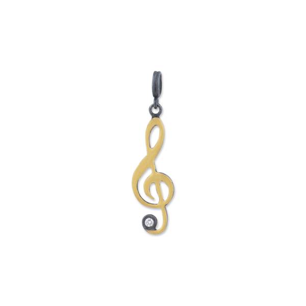 CARY G CLEF NECKLACE
