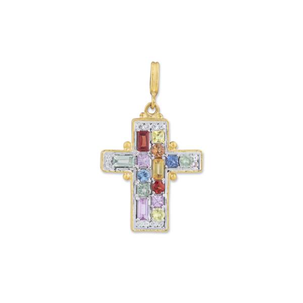 PRISMIC CROSS NECKLACE