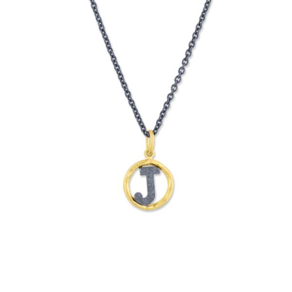 CIRCLE LETTER"J" PENDANT