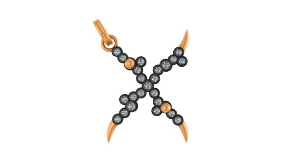 DYLAN LETTER "X" NECKLACE