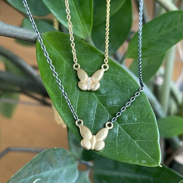 BUTTERFLY VALLEY NECKLACE-ALL GOLD - Image 2