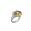 DECO RING- PRASIOLITE AKA GREEN AMETHYST