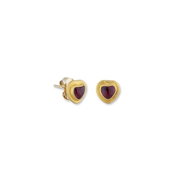 SLOANE GREENLAND RUBY  STUD EARRINGS