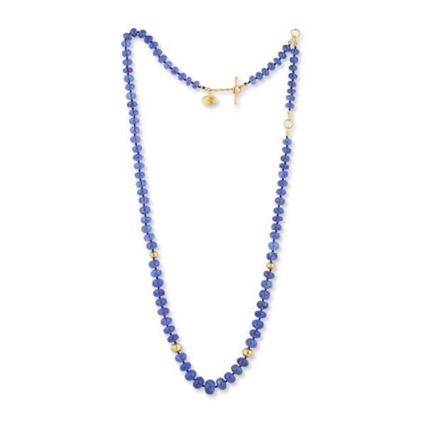 ANGEL 25" TANZANITE BEAD NECKLACE - Image 2