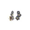 BUTTERCUP GOLD& OXIDIZED DIAMOND EARCLIMBERS