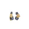 BUTTERCUP GOLD&OXI  DIAMOND EARCLIMBERS