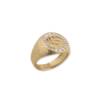 CACHET ALL GOLD RING W/DIAMONDS