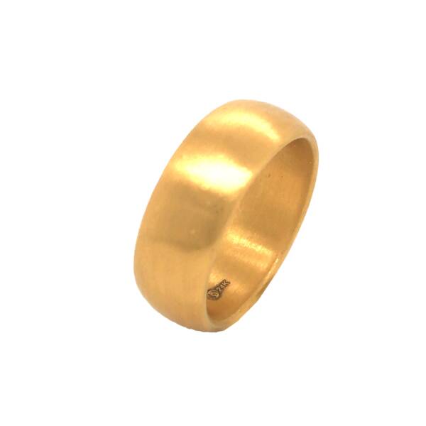 FLATTISH 9MM BAND 24K