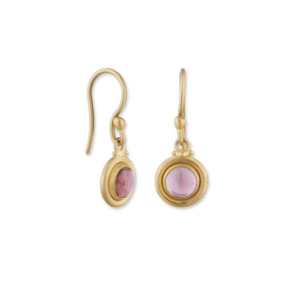 JELLYBONBON ROUND TOURMALINE EARRINGS
