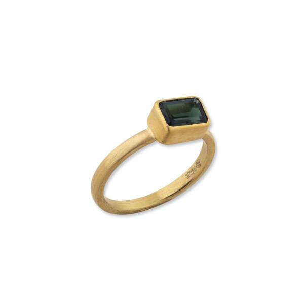 GREEN TOURMALINE LOVE RING