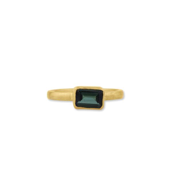 GREEN TOURMALINE LOVE RING - Image 2