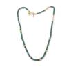 SARAH RUSTIC FACETED EMERALD BEAD NECKLACE - Image 2