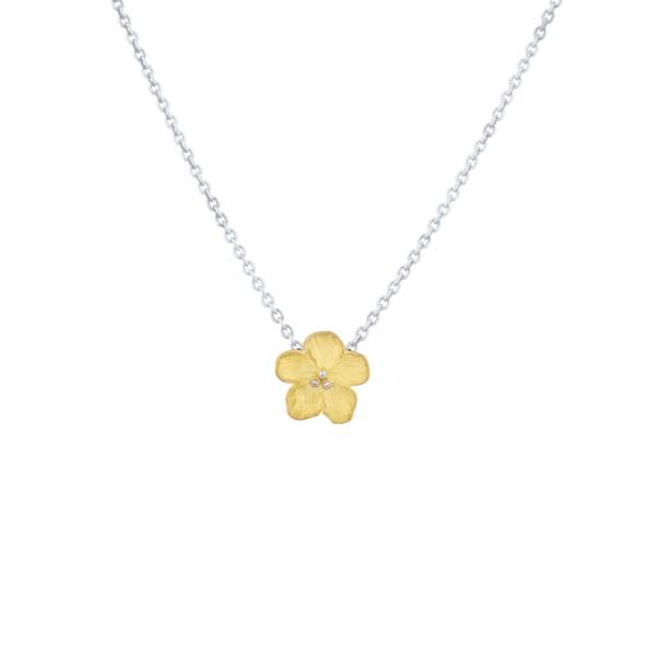 BUTTERCUP NECKLACE W/DIAMONDS