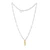 MATTE SILVER CLIPSKI 18" CLIP CHAIN+GOLD CLASP - Image 2