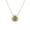 JELLYBONBON PEAR SHAPE LONDON BLUE TOPAZ NECKLACE