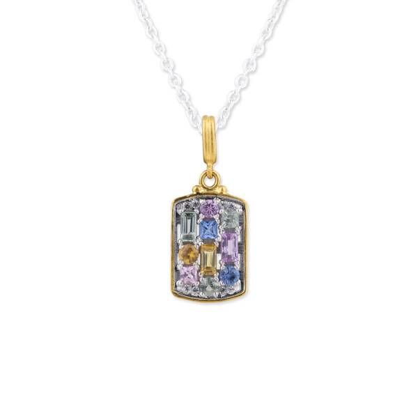 PRISMIC DOG TAG NECKLACE