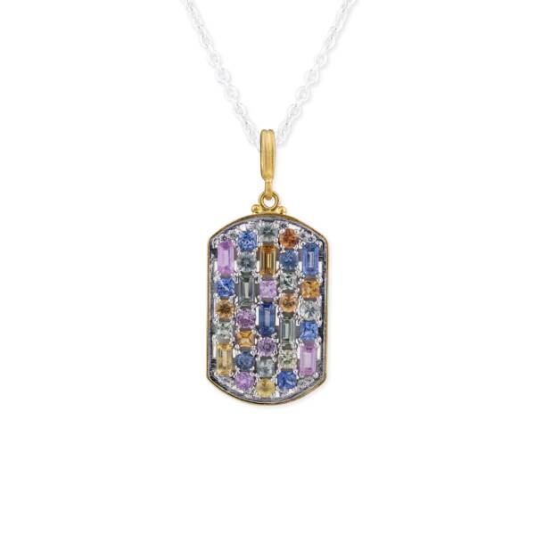 PRISMIC DOG TAG NECKLACE - Image 3