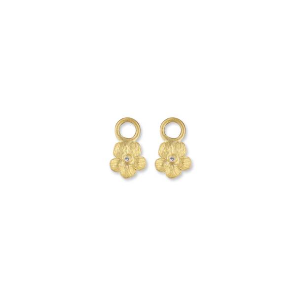 MINI BUTTERCUP EARRING CHARMS WITH DIAMONDS
