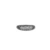 BOOGIE LINE OXIDIZED SILVER RING W/DIA - Image 2