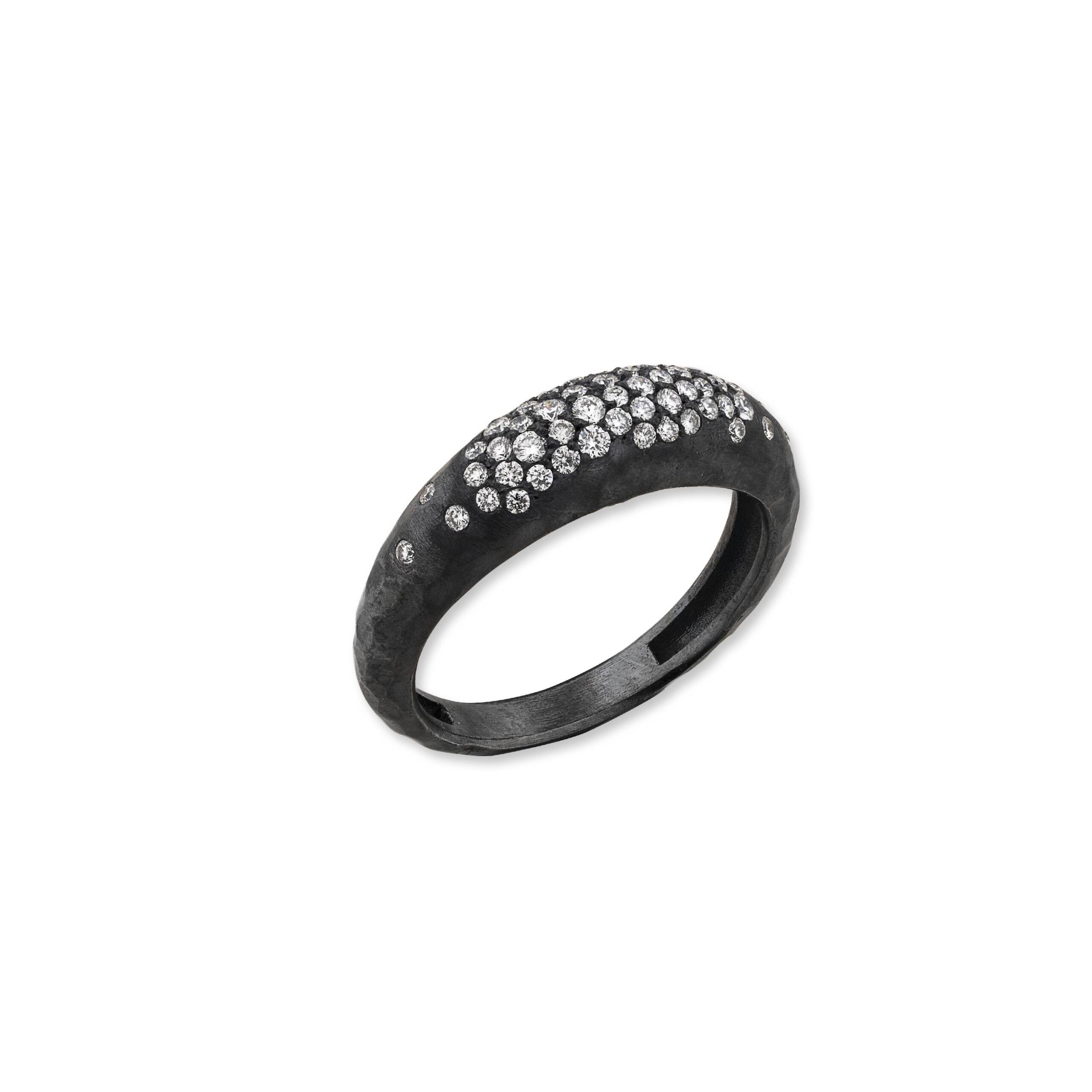 Oxidized silver ring on sale