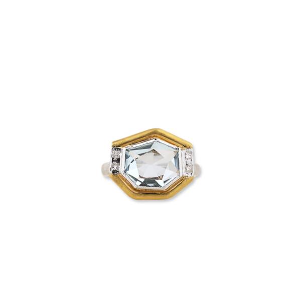 BLUE TOPAZ DECO RING - Image 2