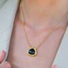 JELLYBONBON PEAR SHAPE LONDON BLUE TOPAZ NECKLACE - Image 2