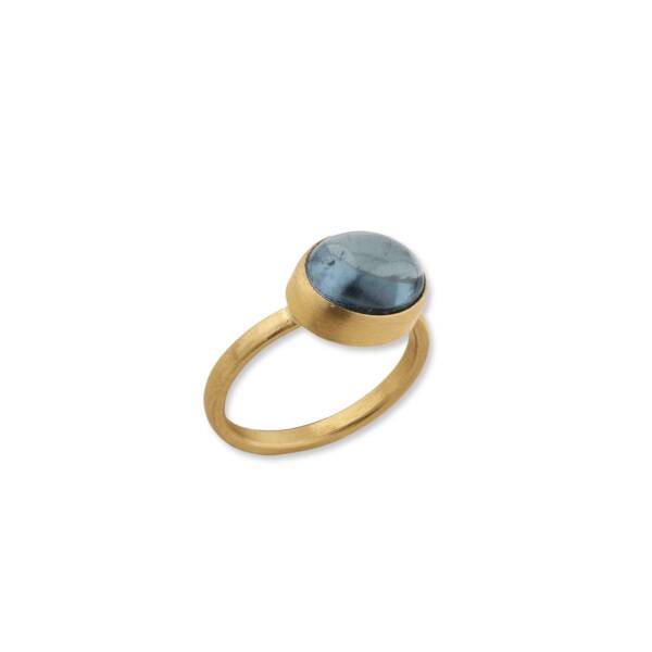JELLYBONBON BLUE OVALTRM RING