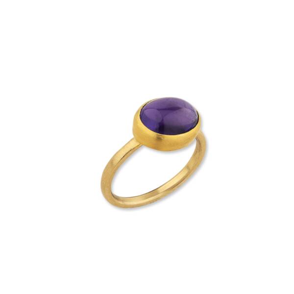 JELLYBONBON PURPLE OVAL RING