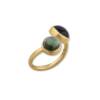 JELLYBONBON TOI ET MOI GREEN PINK TOURMALINE RING - Image 2