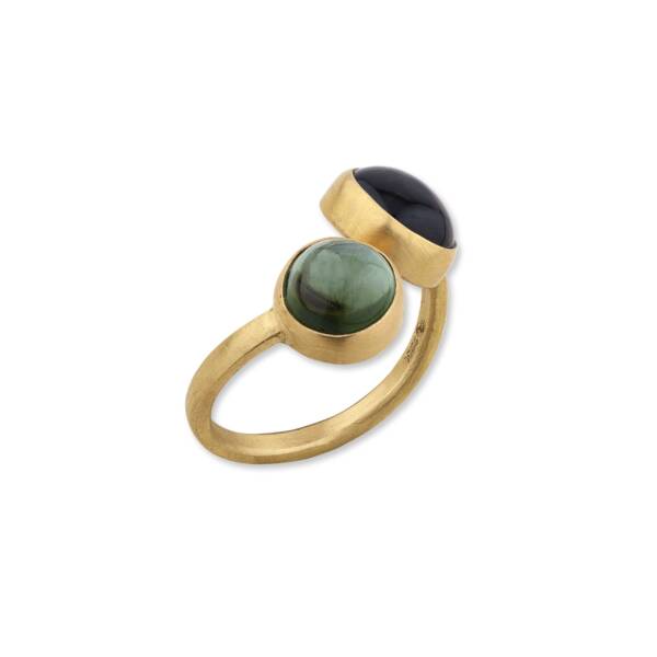 JELLYBONBON TOI ET MOI GREEN PINK TOURMALINE RING - Image 2