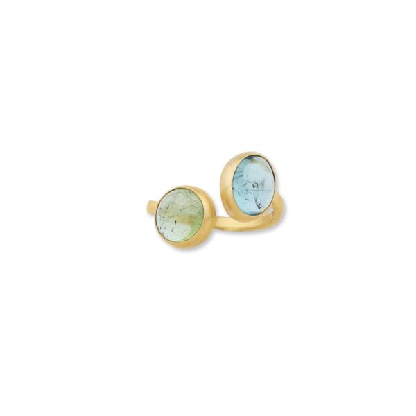 JELLYBONBON TOI ET MOI GREEN TOURMALINE RING - Image 2