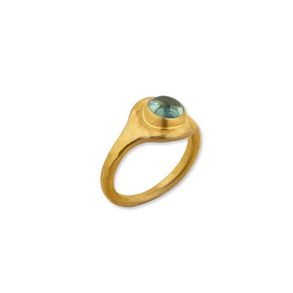 JELLYBONBON ROUND GREEN TOURMALINE RING