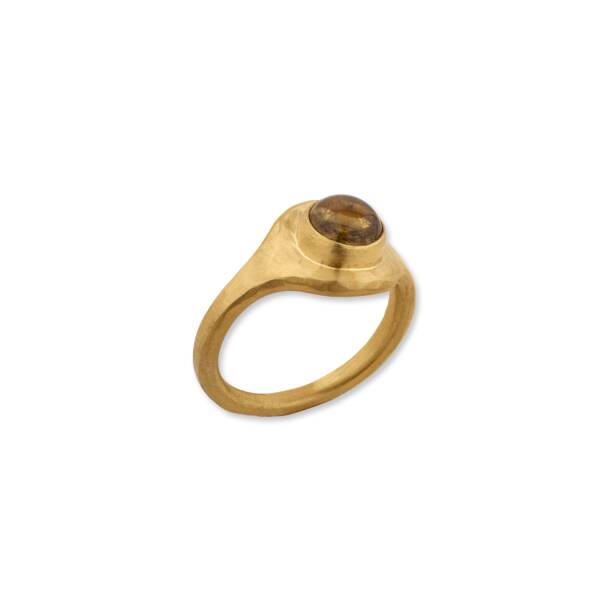 JELLYBONBON ROUND YELLOW TOURMALINE RING