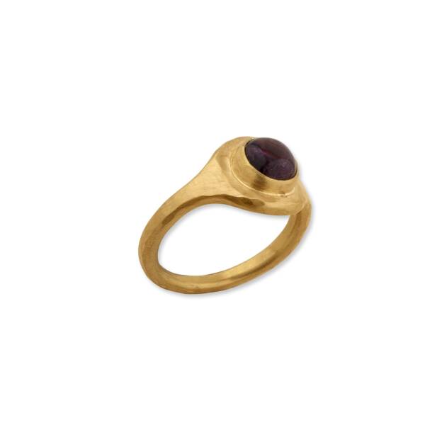 JELLYBONBON ROUND PINK TOURMALINE RING