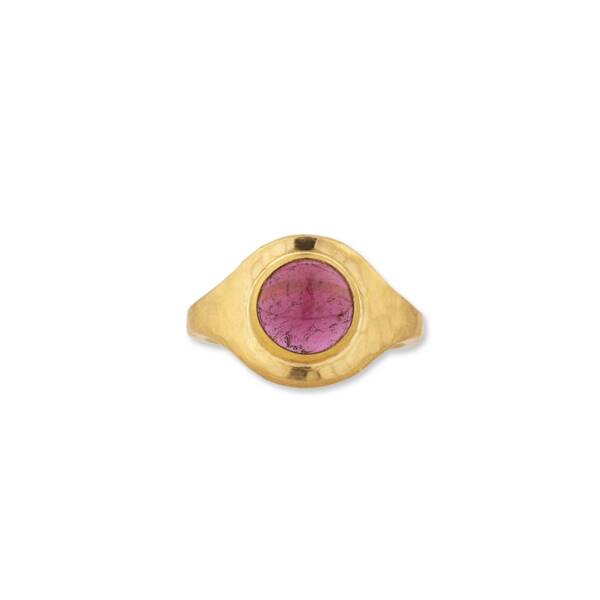 JELLYBONBON ROUND PINK TOURMALINE RING - Image 2