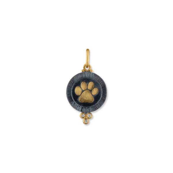 PAW PRINT MEDALLION W/DIA